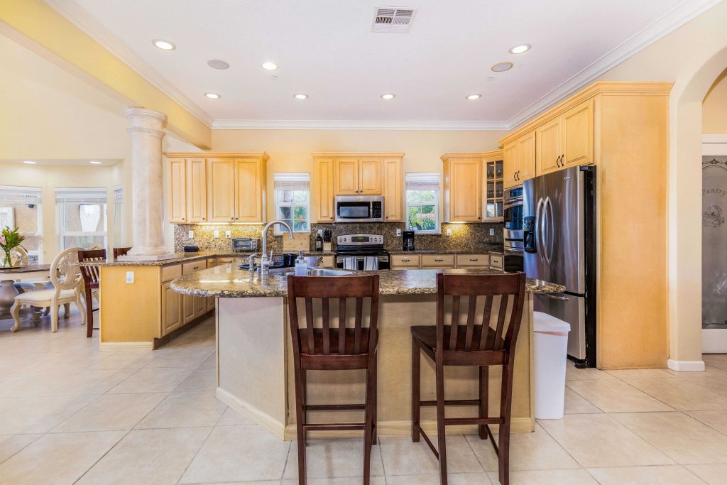 The chef's kitchen